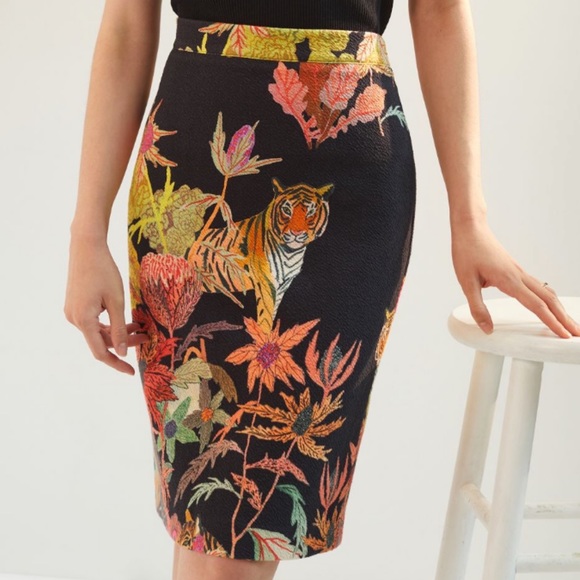 Anthropologie Dresses & Skirts - NWT Anthropologie +Michelle Morin Artist Collab Tiger Knit Skirt XS